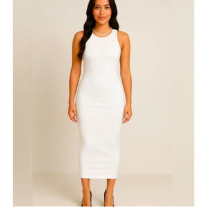 525 America White Midi Bodycon Dress Size XS NWT